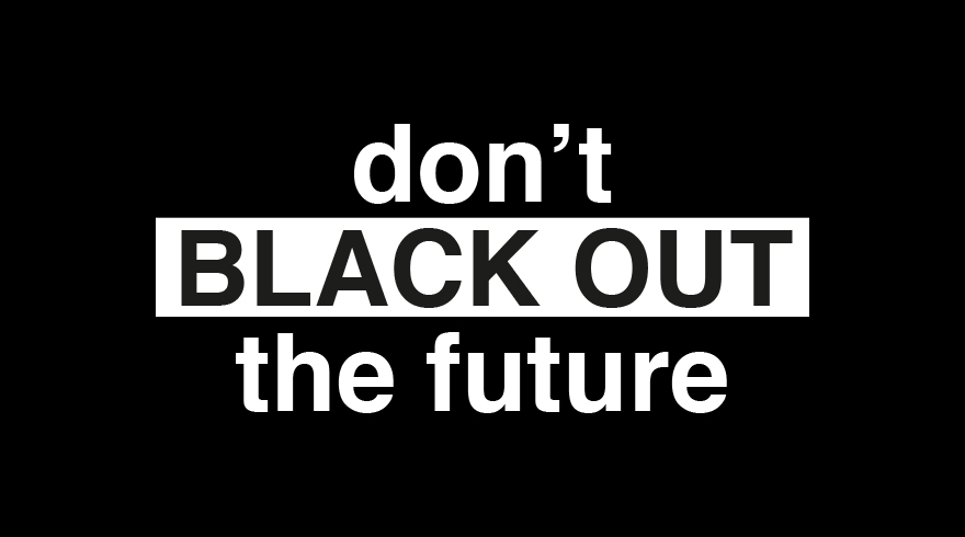 Let’s not black out the future: it’s time to consume less and to do it better