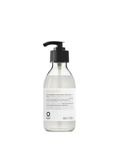 Flacone in vetro trasparente da 140ml di jelly purifier, gel detergente purificante viso per pelli impure 
