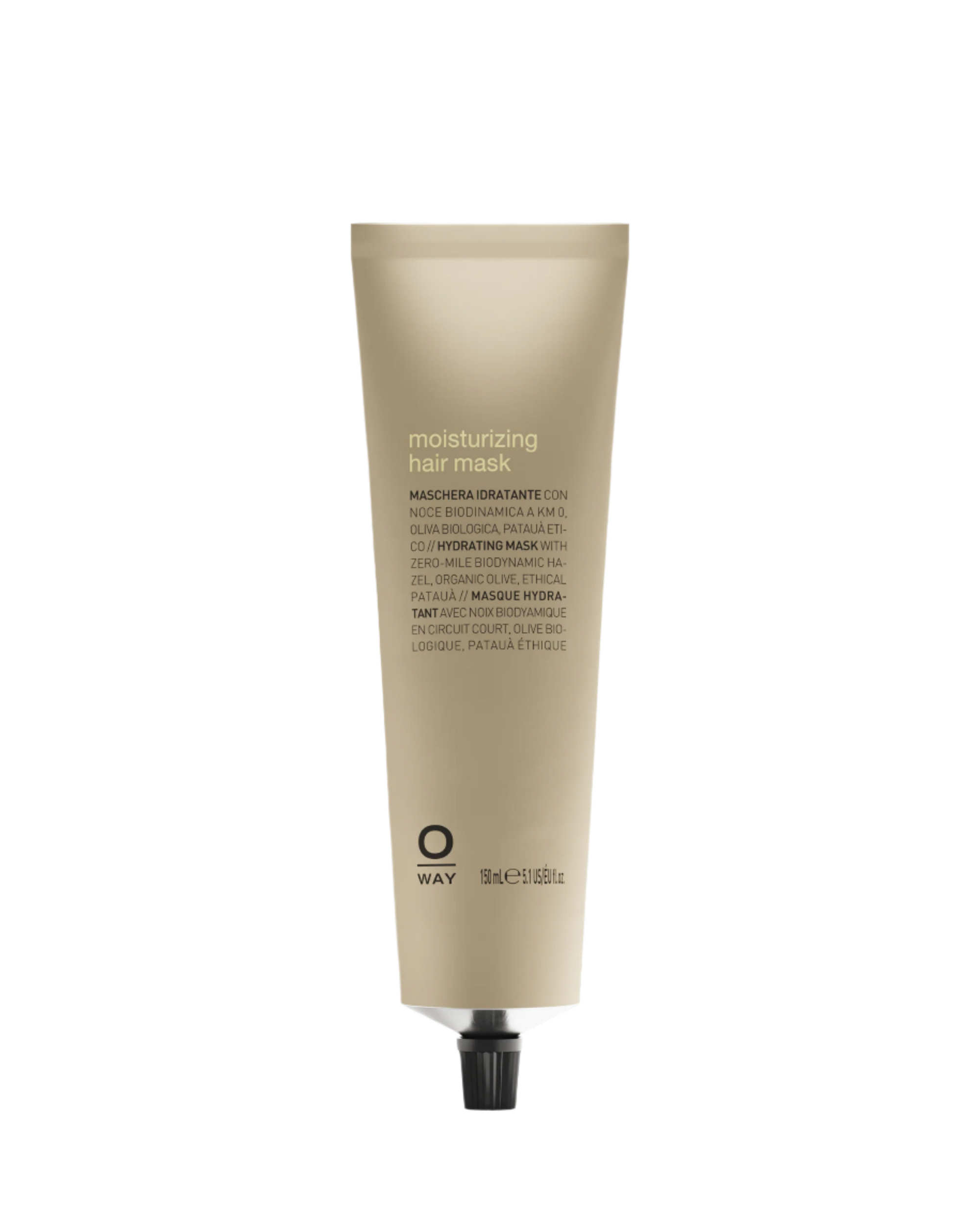 tubo in alluminio da 150ml di moisturizing hair mask, maschera idratante capelli 
