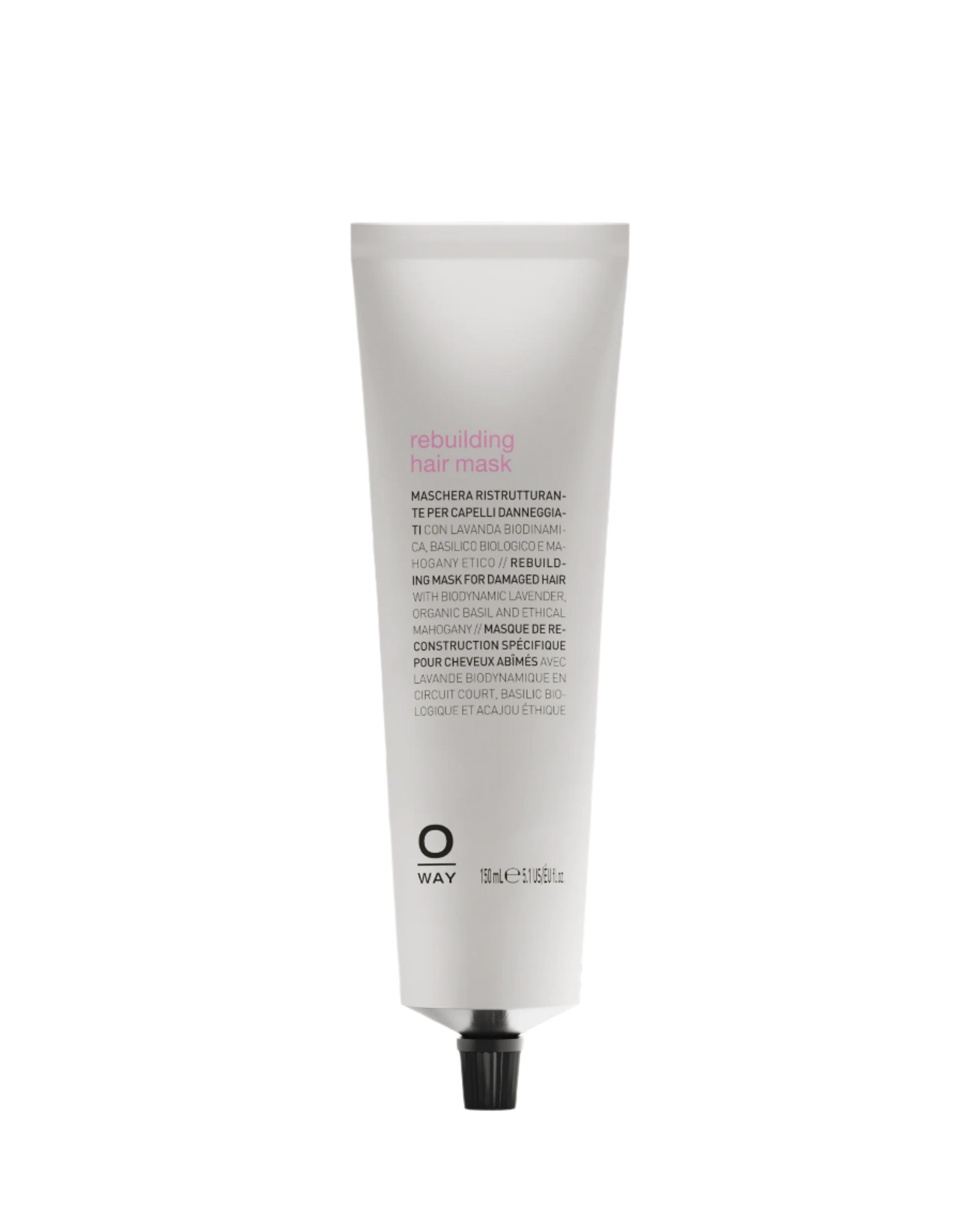 tubo in alluminio da 150ml di rebuilding hair mask, maschera ristrutturante per capelli danneggiati 