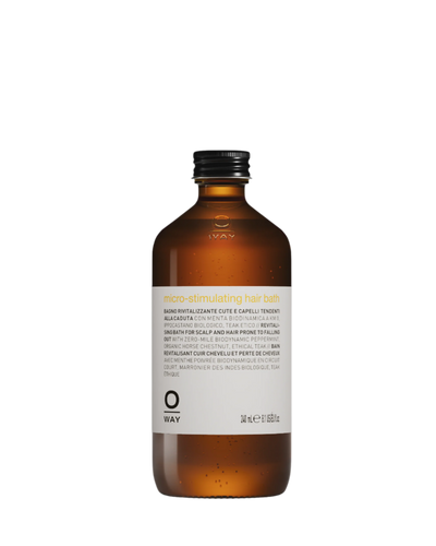 flacone in vetro da 240ml di micro-stimulating hair bath, bagno rivitalizzante cute e capelli tendenti alla caduta