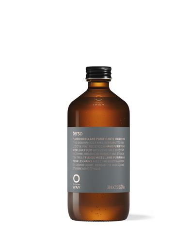Flacone in vetro da 240 ml ddi terso, fluido micellare purificante mani