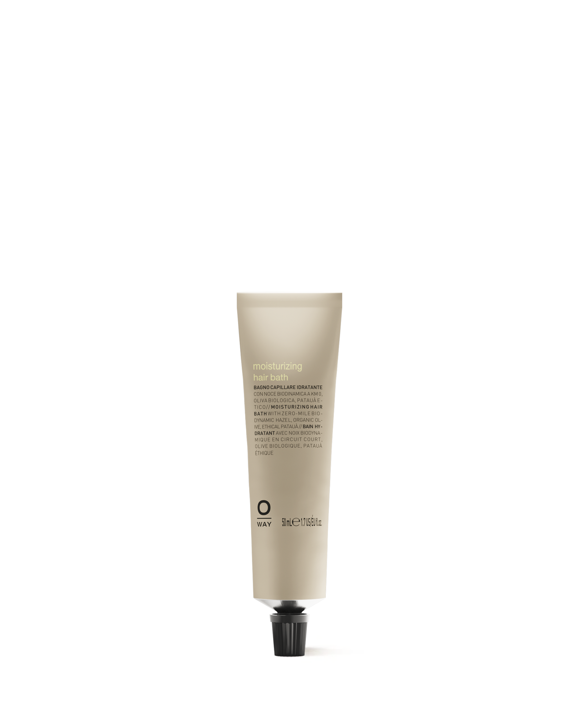 tubo in alluminio da 50ml di moisturizing hair bath, maschera idratante capelli 