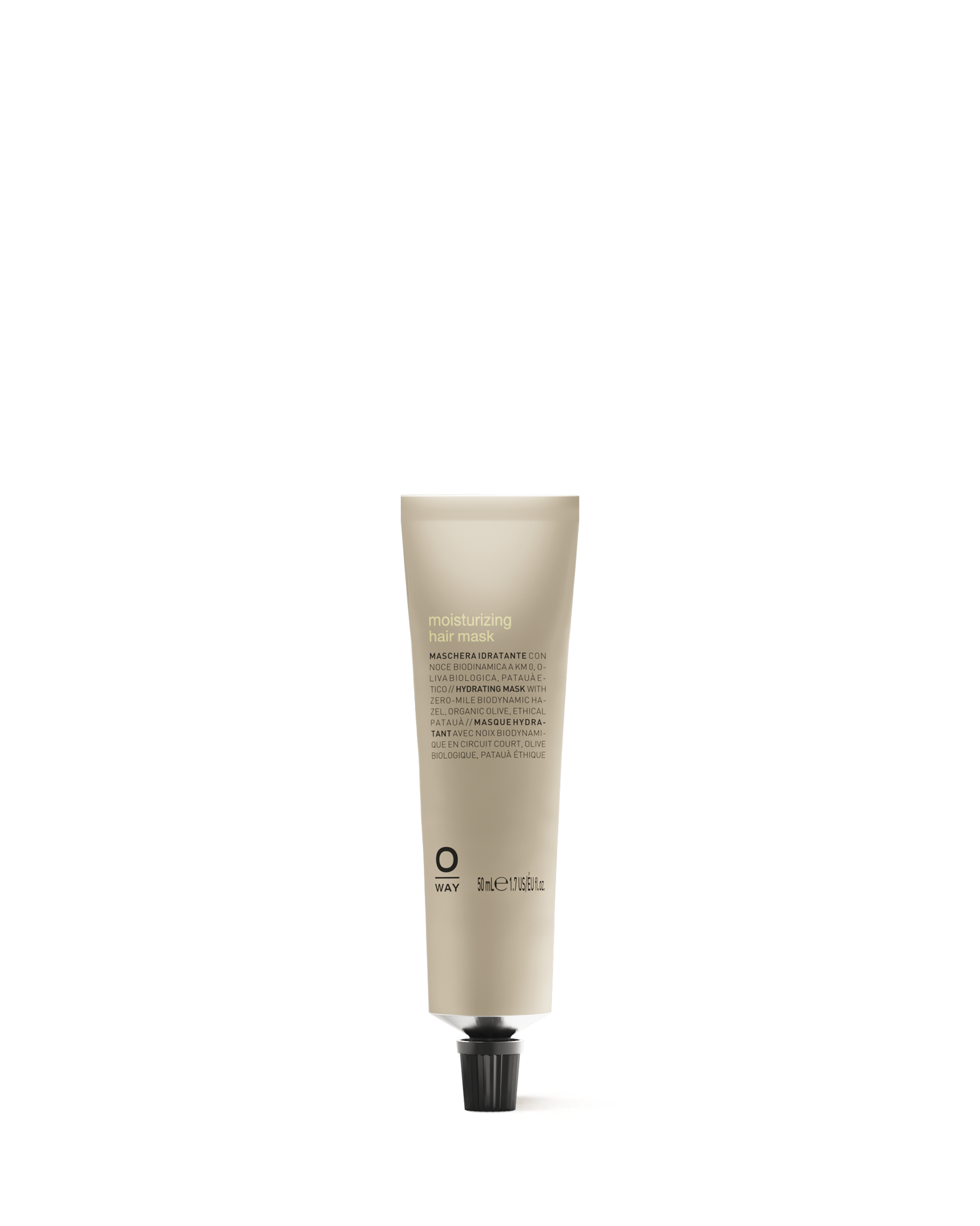 tubo in alluminio da 50ml di moisturizing hair mask, maschera idratante capelli 