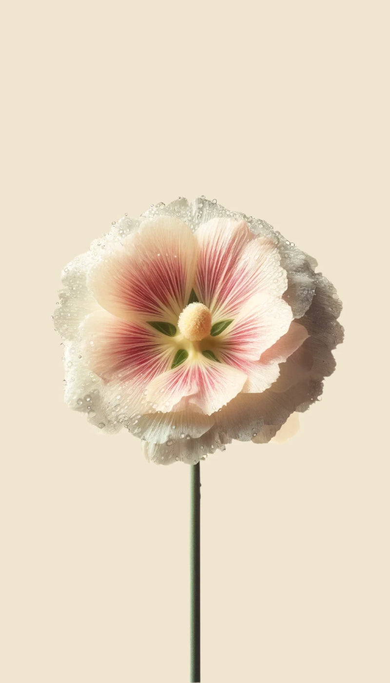 Immagine AI: Fiore di Althaea 