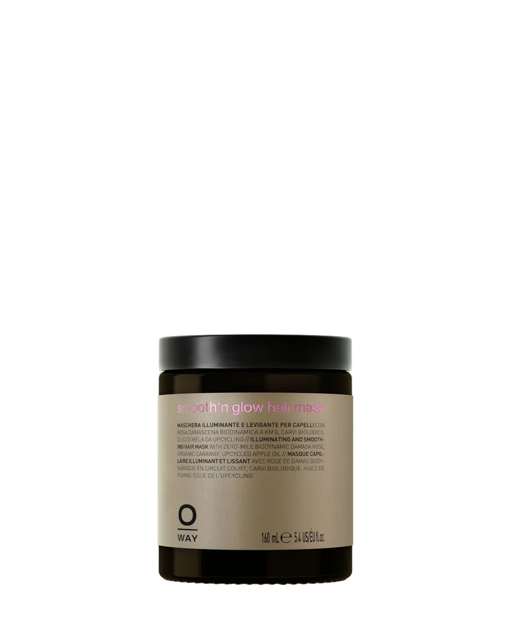 Smooth'n Glow hair mask: anti-frizz smoothing hair mask 150ml | OWAY