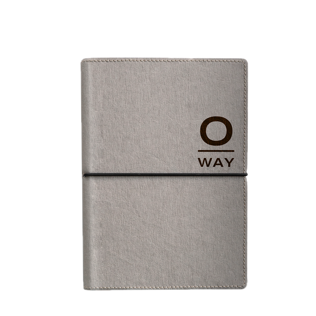 Agenda in carta lavabile grigia con logo Oway