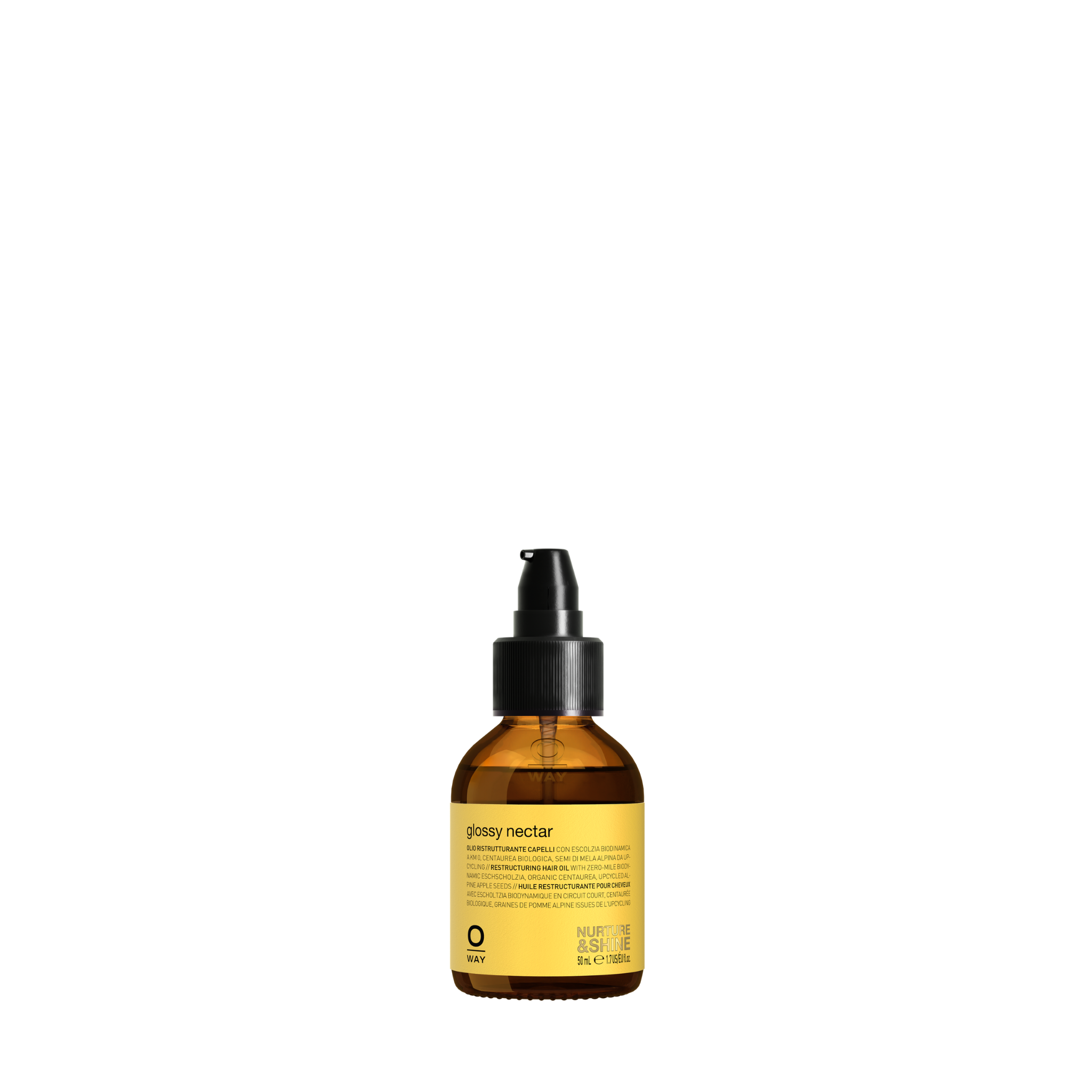 glossy nectar: aceite reparador para el cabello 50ml | OWAY